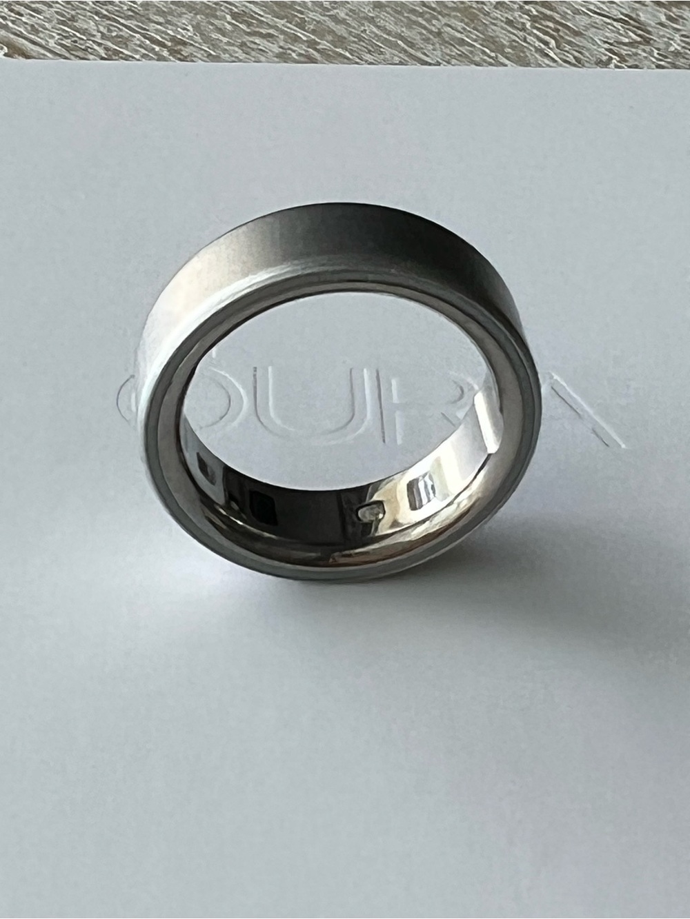 Oura Ring 4 Brushed Silver Ring size 11
